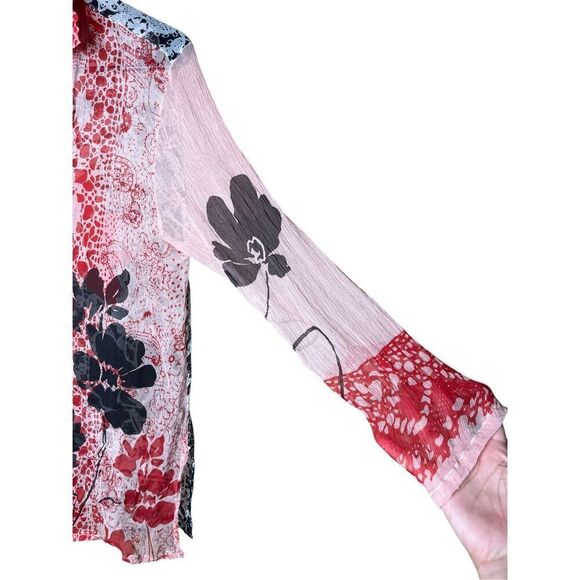 David Dart Women's 100% Silk Button Up Blouse/Shirt Size M - Picture 4 of 8